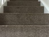 Carpet fitted on stairs