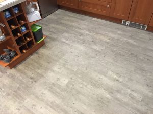 LVT fitted in a kitchen